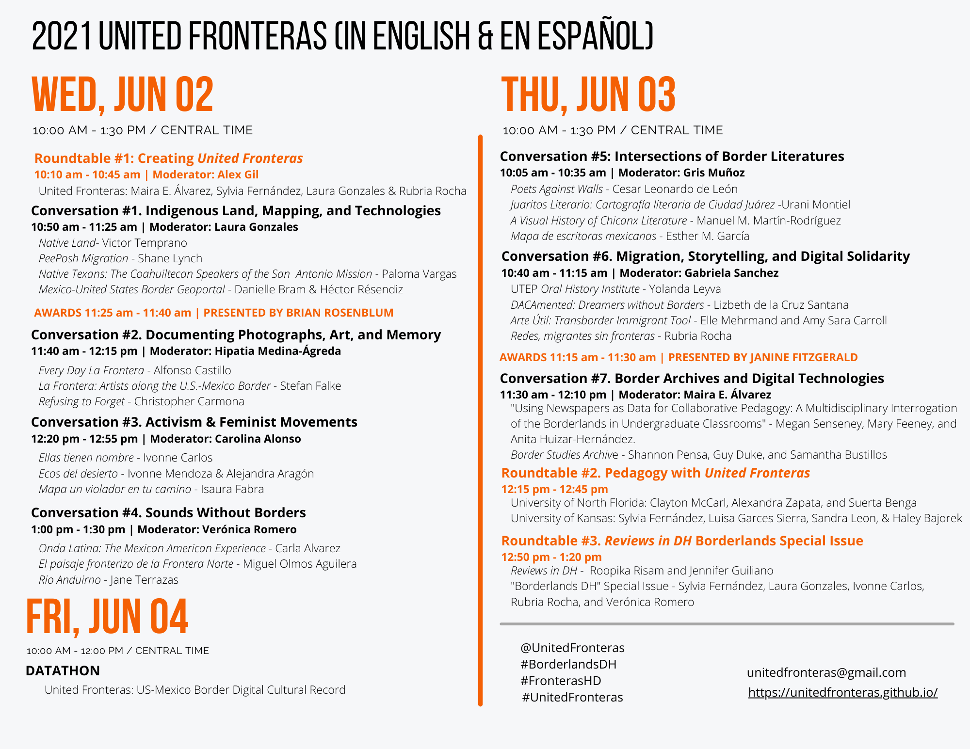 United Fronteras Symposium 2021
